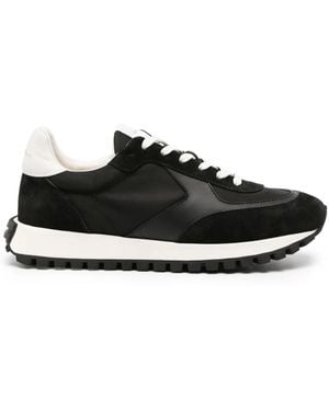 Gianvito Rossi Gravel Suede-Trim Trainers - Black