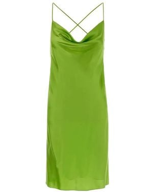 Saint Laurent Silk Mini Dress - Green