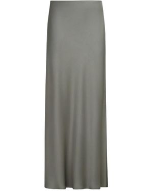 Brunello Cucinelli サイドスリット スカート - グレー