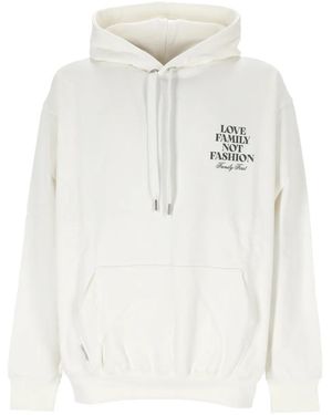 FAMILY FIRST Logo Hoodie - White