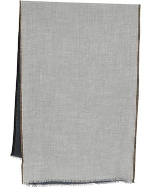 Dell'Oglio Écharpe À Franges - Gris