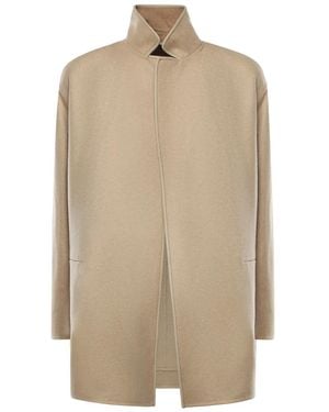 Loro Piana Omkeerbare Jas Met Opstaande Kraag - Naturel