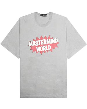 MASTERMIND WORLD Logo-Print T-Shirt - Grey