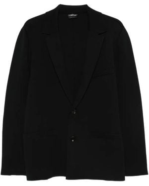 Tom Ford Blazer À Manches Longues - Black