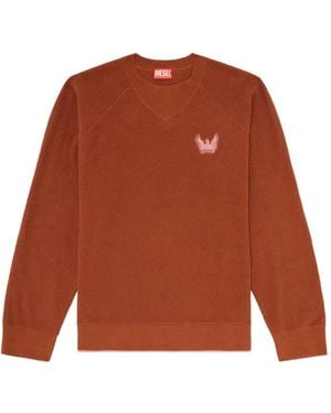 DIESEL Pullover Aus Bouclé-Strick - Orange