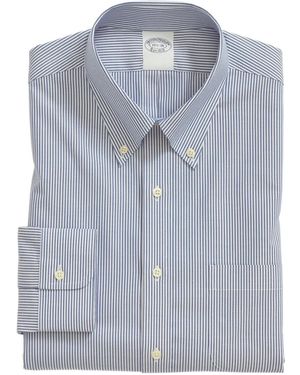 Brooks Brothers Camicia Oxford A Righe - Blu