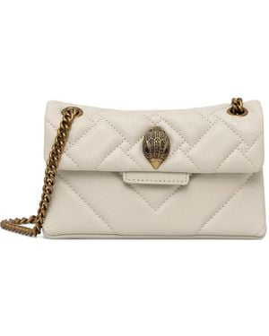 Kurt Geiger Kensington Quilted Leather Shoulder Bag - Natural