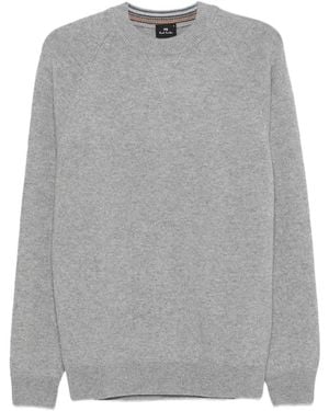 Paul Smith Merino Wool Raglan-Sleeve Jumper - Grey