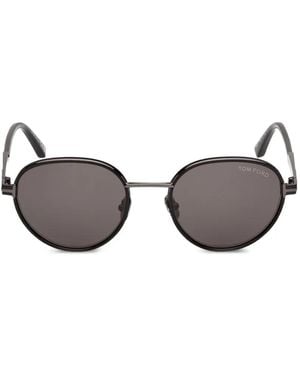 Tom Ford Round-Frame Sunglasses - Grey