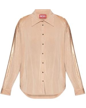 DIESEL Long-Sleeve Buttoned Shirt - Natural