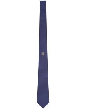 Versace Jacquard Silk Tie - Blue