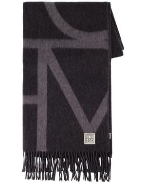 TOTEME Schal Mit Monogramm - Schwarz