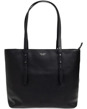 Kate Spade Do It All Studded Leather Tote Bag - Black