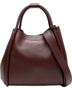 Max Mara Mittelgroßer Marine Tote Bag - Braun