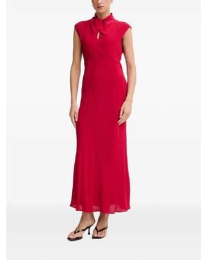 Pedro Del Hierro Madrid Keyhole-Detail Sleeveless Maxi Dress - Red