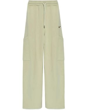 Off-White c/o Virgil Abloh Logo-Embroidered Cargo Trousers - Green