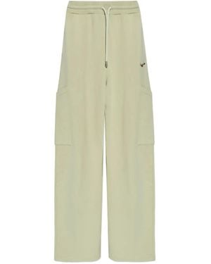 Off-White c/o Virgil Abloh Logo-embroidered cargo pants - Grün