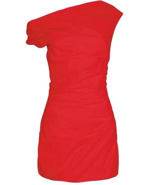 Paris Georgia Basics Remmy Off-Shoulder Mini Dress - Red