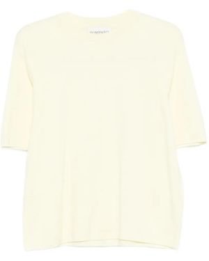 Bompard Crew-Neck Short-Sleeve Top - Natural