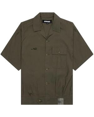 Neighborhood Embroidered-Logo Shirt - Green
