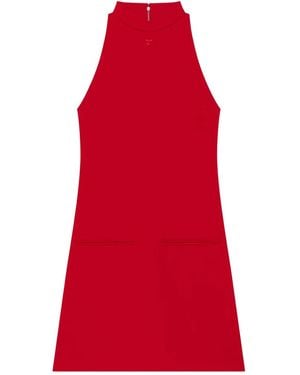 Courreges ハイネック ノースリーブドレス - レッド