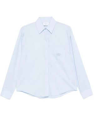 MVP WARDROBE Camisa Con Logo Bordado - Blanco