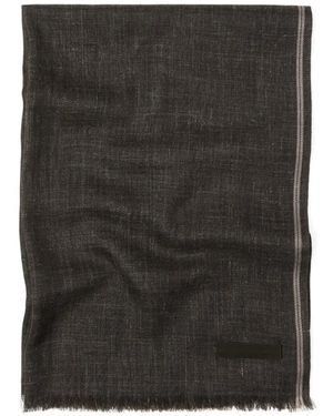 ZEGNA Frayed Scarf - Black