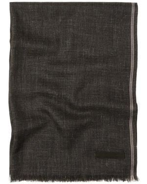ZEGNA Frayed Scarf - Black