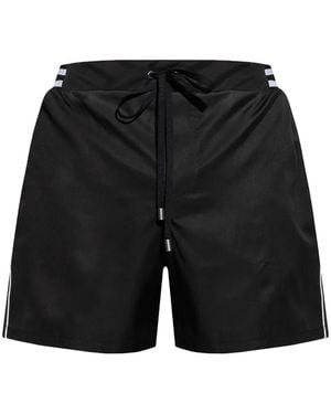 Balmain Badeshorts mit Streifendetail - Schwarz