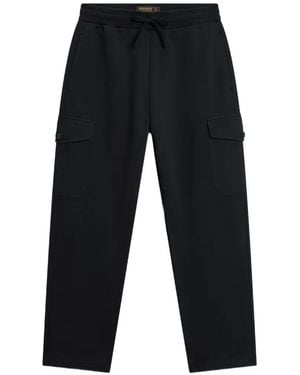 Woolrich Fleece-Texture Track Trousers - Blue