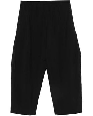 KHAITE Roma Elasticated-Waistband Cropped Pants - Black