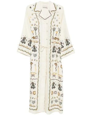 ALÉMAIS Sun Dancer Shirtdress - White