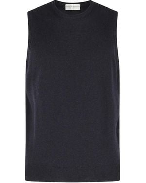 FILIPPO DE LAURENTIIS Crew-Neck Vest - Blue