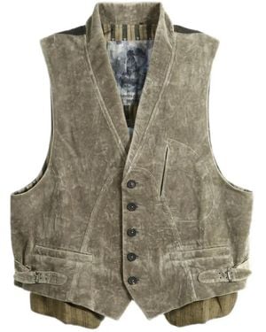 Ziggy Chen Layered Buckled Waistcoat - Green