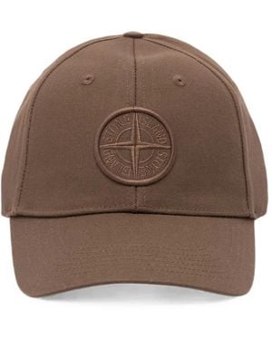 Stone Island Compass-Patch Baseball Cap - Brown