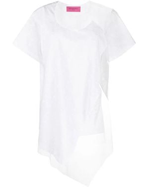 Viktor & Rolf Floating Time Mesh-Panel T-Shirt - White