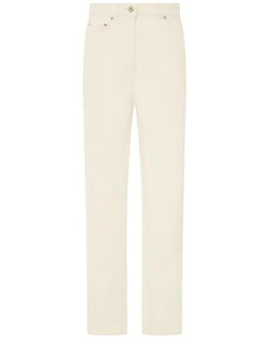 Another Tomorrow Slim-Fit Jeans - White