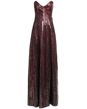 Elie Saab Robe Longue À Ornements De Sequins - Purple