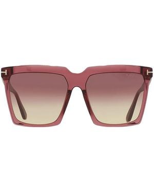 Tom Ford Square Full-Rim Sunglasses - Pink