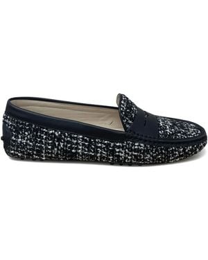 Tod's Woven Strap Loafers - Grey