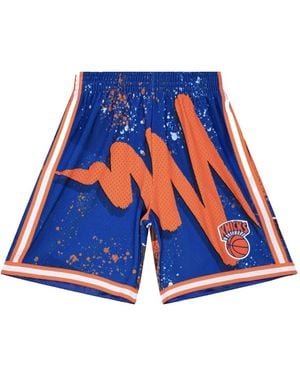 Mitchell & Ness "Nba New York Knicks 1991" Hyper Hoops Swingman Shorts - Blue