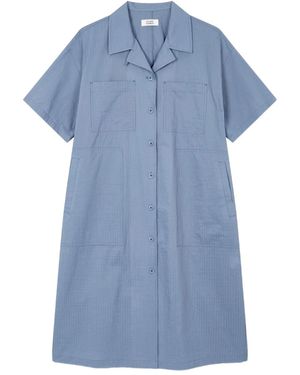 Studio Tomboy X Short-Sleeve Midi Dress - Blue