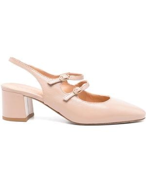Julie Dee 50Mm Leather Court Shoes - Pink