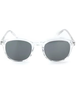 Lesca Transparent Frame Sunglasses - Blue