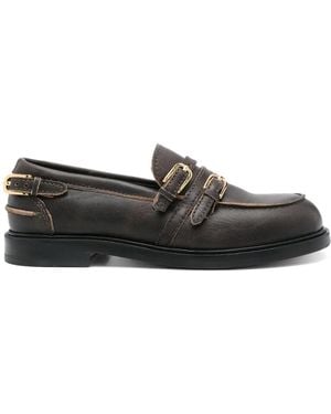 Sandro バックル ローファー - ブラック