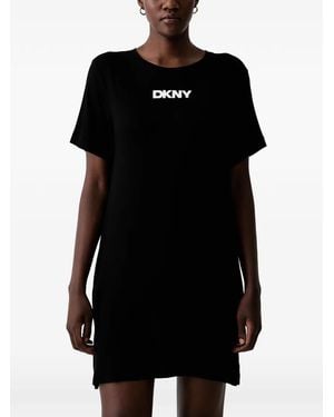 DKNY Nachthemd Met Logoprint - Zwart