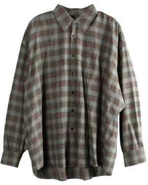 Our Legacy Flannel Check Shirt - グレー