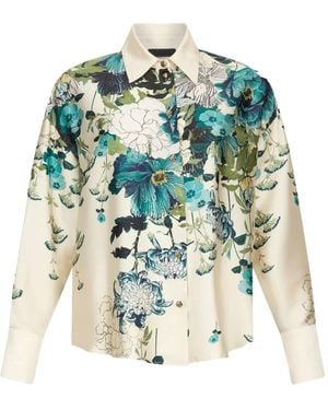 Liu Jo Twill Blouse Met Print - Wit