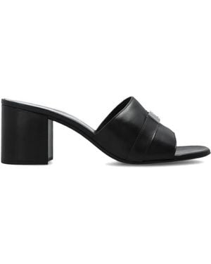 Tory Burch Leelee Leather Mules - Black