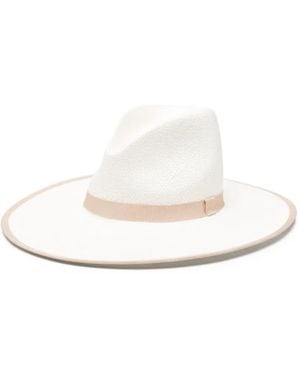 Max Mara Ribbon Trim Hat - White